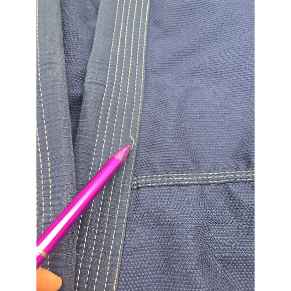 Gold BJJ Aeroweave  Lightweight Blue BJJ Gi Uniform Set A3H 100% Cotton *READ** - Picture 14 of 15